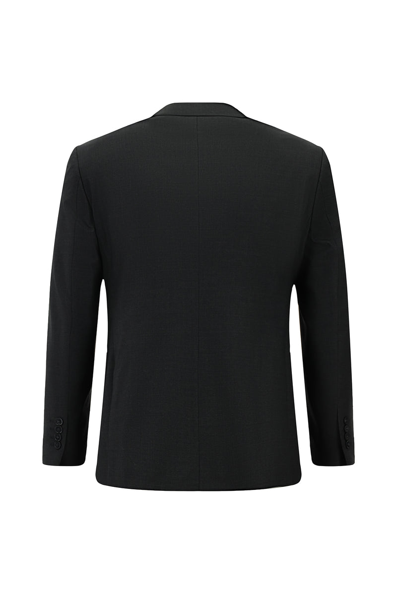 Koyu Füme Slim Fit Dar Kesim Çantalı Flex Suit Yünlü Klasik Takım