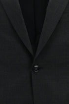 Koyu Füme Slim Fit Dar Kesim Çantalı Flex Suit Yünlü Klasik Takım