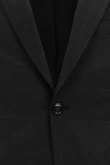 Koyu Füme Slim Fit Dar Kesim Çantalı Flex Suit Yünlü Klasik Takım