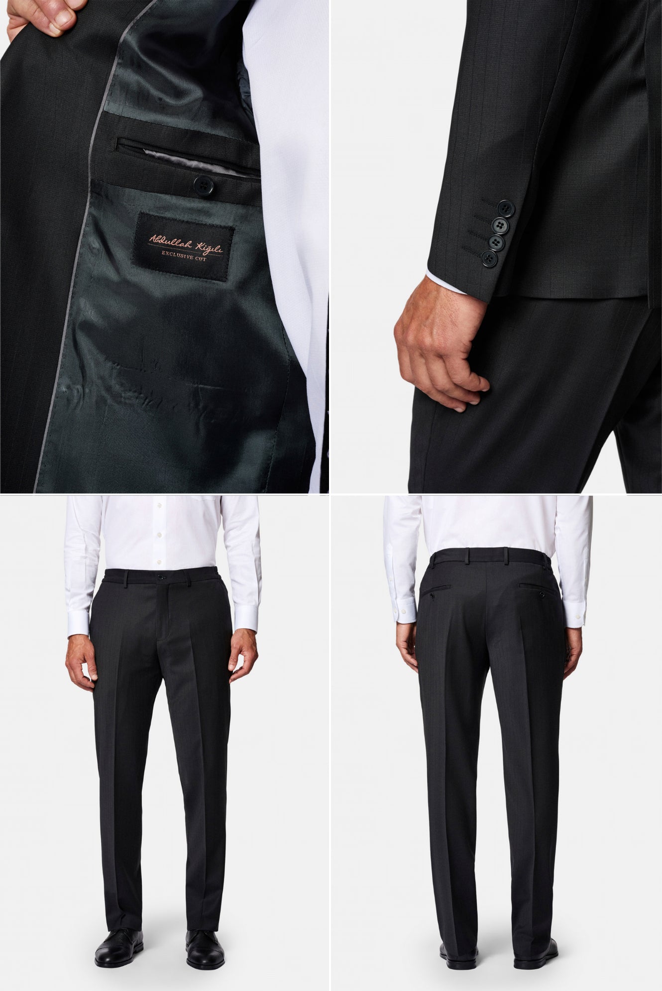 Marengo 6 Drop Regular Fit Standart Kesim Sivri Yaka Beli Lastikli Yünlü Desenli Kruvaze Takım Elbise