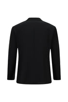 Siyah Regular Fit Mono Yaka Kombinli Yünlü Takım Elbise