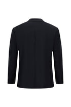 Koyu Lacivert Regular Fit Mono Yaka Kombinli Yünlü Takım Elbise