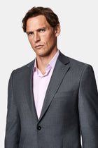 Koyu Antrasit 7 Drop Slim Fit Dar Kesim Flex Suit Çantalı Yünlü Takım Elbise