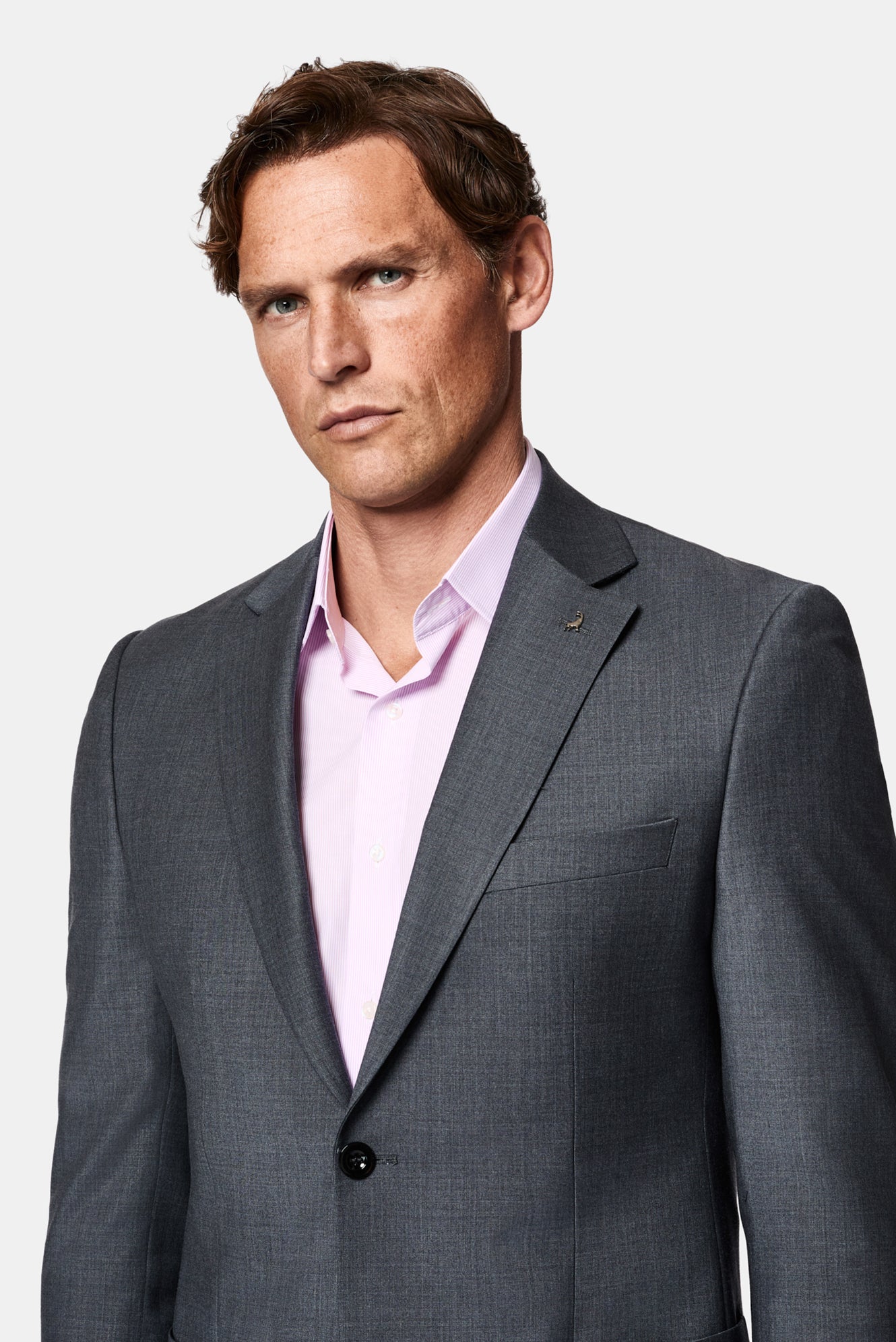 Koyu Antrasit 4 Drop Relaxed Fit Rahat Kesim Flex Suit Çantalı Yünlü Takım Elbise