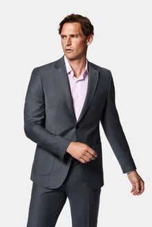 Koyu Antrasit 7 Drop Slim Fit Dar Kesim Flex Suit Çantalı Yünlü Takım Elbise