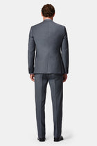 Koyu Antrasit 7 Drop Slim Fit Dar Kesim Flex Suit Çantalı Yünlü Takım Elbise