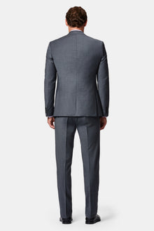 Koyu Antrasit 7 Drop Slim Fit Dar Kesim Flex Suit Çantalı Yünlü Takım Elbise
