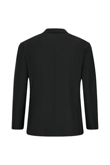 Siyah 7 Drop Slim Fit Dar Kesim Mono Yaka Yünlü Takım Elbise