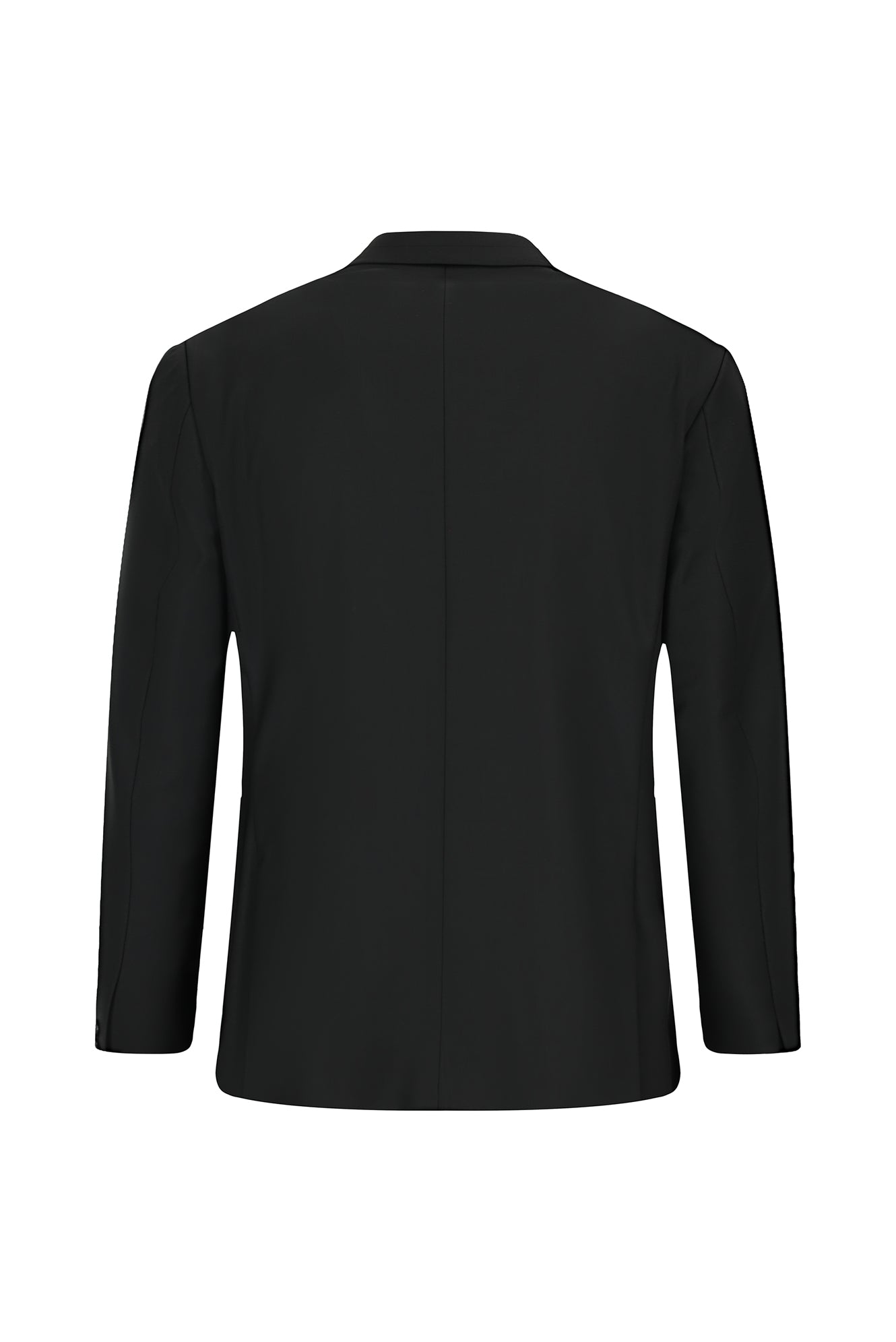 Siyah 4 Drop Relaxed Fit Rahat Kesim Mono Yaka Yünlü Takım Elbise