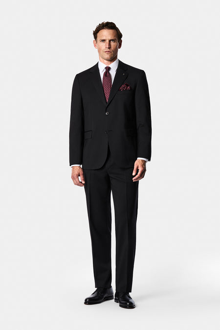 Siyah 7 Drop Slim Fit Dar Kesim Takım Elbise