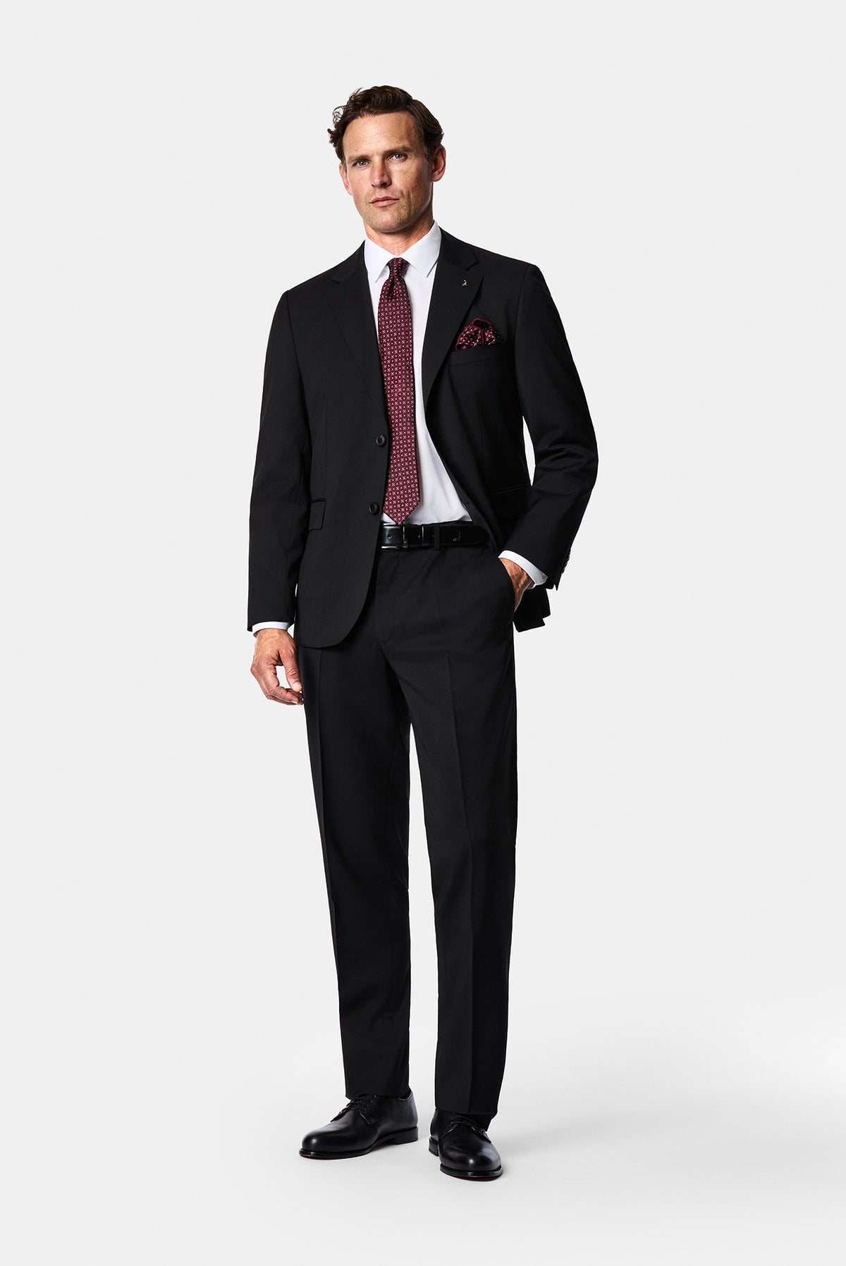 Siyah 7 Drop Slim Fit Dar Kesim Takım Elbise