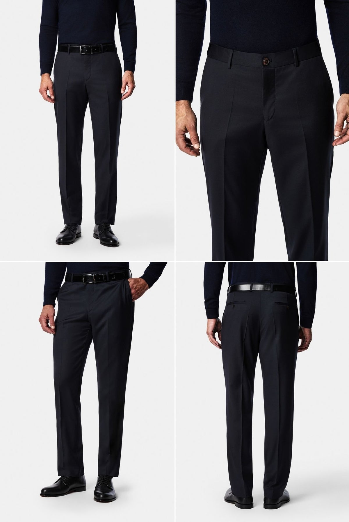 Koyu Lacivert 4 Drop Relaxed Fit Rahat Kesim Takım Elbise