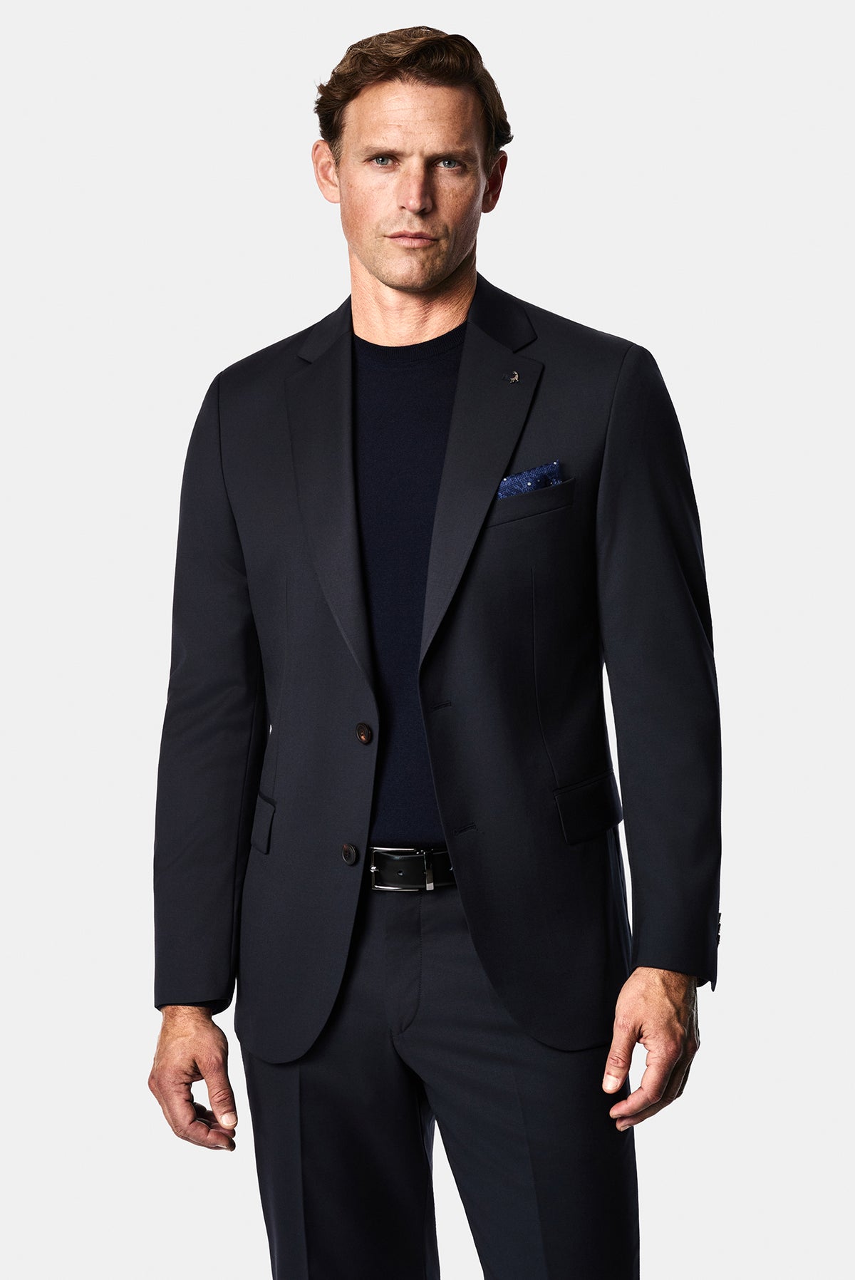 Koyu Lacivert 6 Drop Regular Fit Standart Kesim Takım Elbise