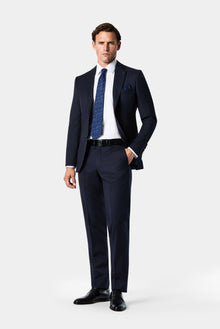 Orta Lacivert 4 Drop Relaxed Fit Rahat Kesim Takım Elbise