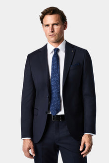 Orta Lacivert 7 Drop Slim Fit Dar Kesim Takım Elbise