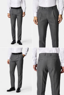 Açık Füme 7 Drop Slim Fit Sivri Yaka Yünlü Çizgili Kruvaze Takım Elbise