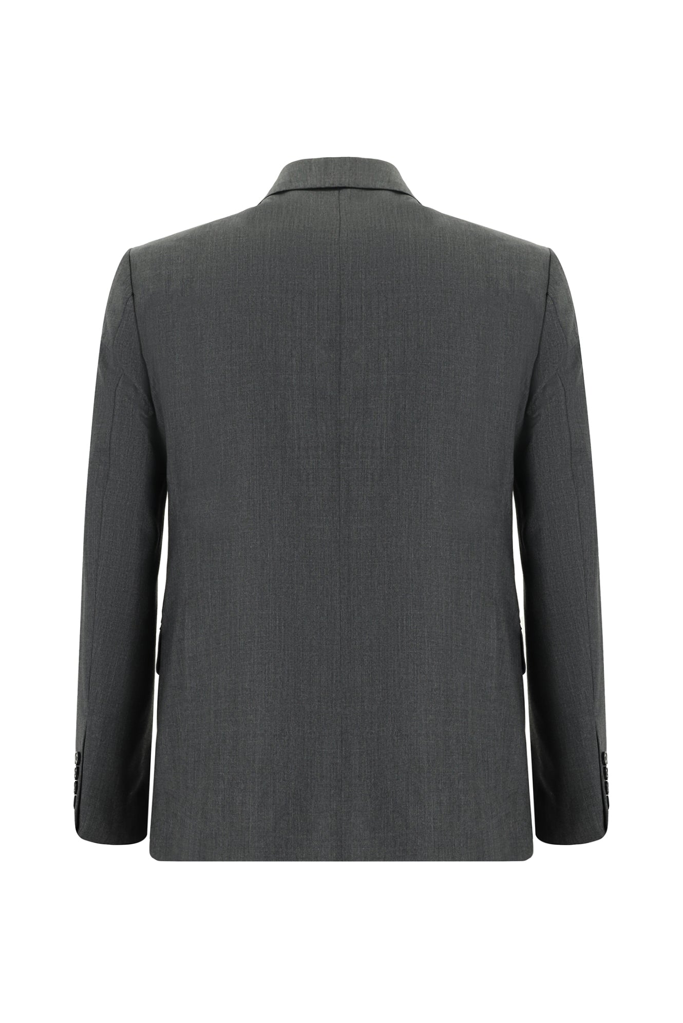 Açık Antrasit Slim Fit Dar Kesim Yün Klasik Takım Elbise