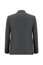 Açık Antrasit Relaxed Fit Rahat Kesim Yün Klasik Takım Elbise