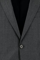 Açık Antrasit Slim Fit Dar Kesim Yün Klasik Takım Elbise