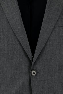 Açık Antrasit Slim Fit Dar Kesim Yün Klasik Takım Elbise