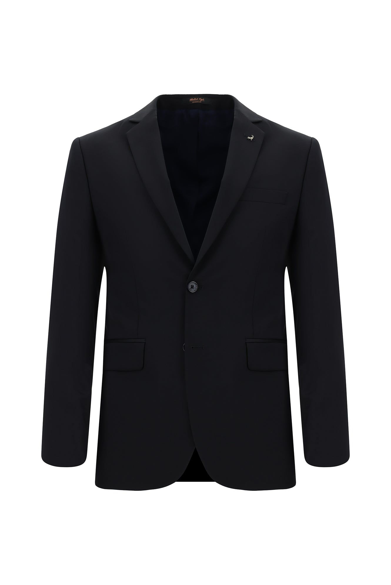 Koyu Lacivert Super Slim Fit Ekstra Dar Kesim Klasik Yün Takım Elbise