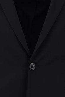 Koyu Lacivert Super Slim Fit Ekstra Dar Kesim Klasik Yün Takım Elbise