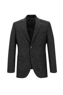 Orta Gri 7 Drop Slim Fit Dar Kesim Yünlü Tak?m Elbise-Abdullah Ki??l?