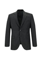 Orta Gri Slim Fit Dar Kesim Yünlü Klasik Takım Elbise