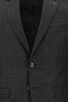 Orta Gri Relaxed Fit Rahat Kesim Yünlü Klasik Takım Elbise