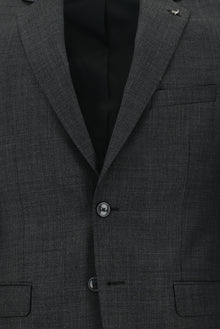 Orta Gri Relaxed Fit Rahat Kesim Yünlü Klasik Takım Elbise