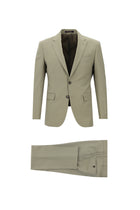 Orta Vizon Slim Fit Dar Kesim Yünlü Klasik Takım Elbise