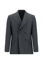 Koyu Füme 6 Drop Verona Soft Oversize Fit Hafif Oversize Kesim Kruvaze Tak?m Elbise-Abdullah Ki??l?