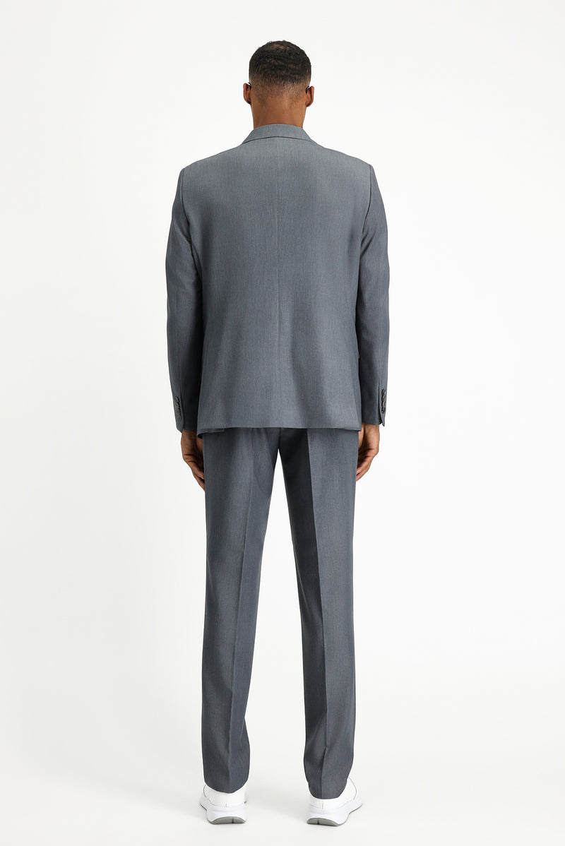 Koyu Füme Oversize Ekstra Rahat Kalıp Kruvaze Takım Elbise