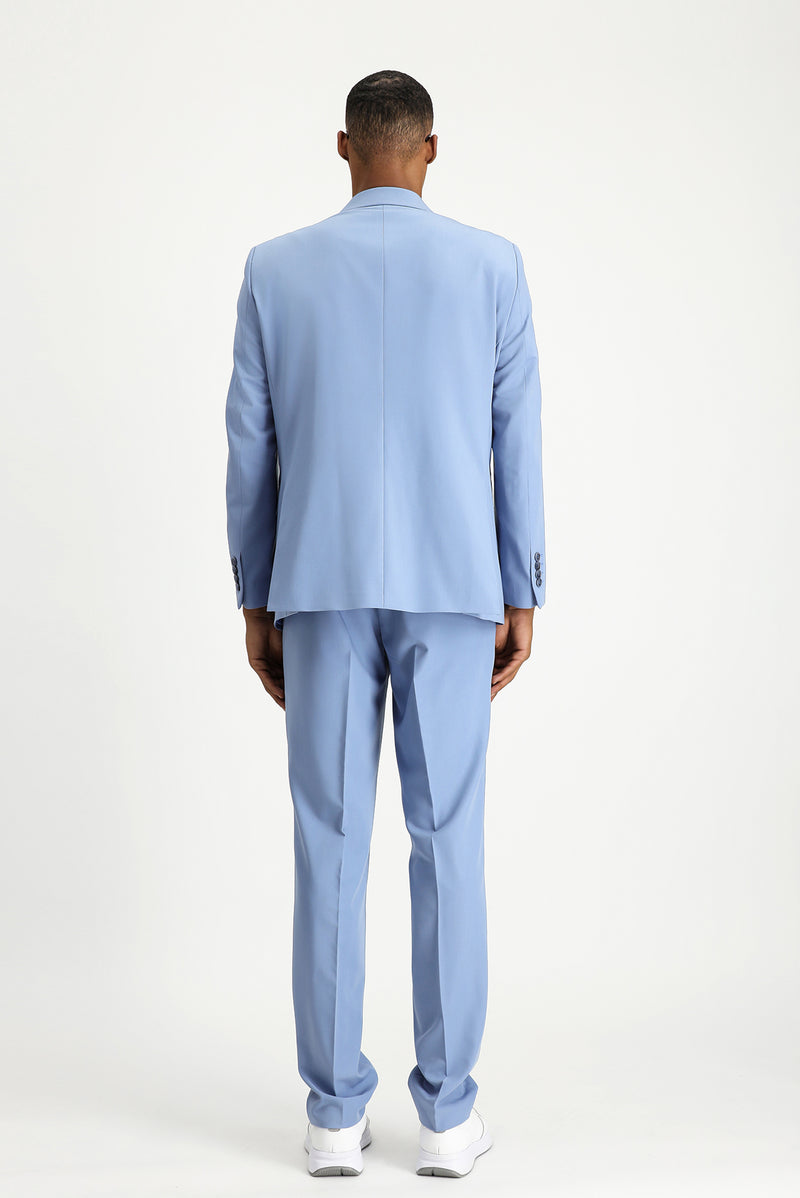 Mavi Oversize Ekstra Rahat Kalıp Kruvaze Takım Elbise