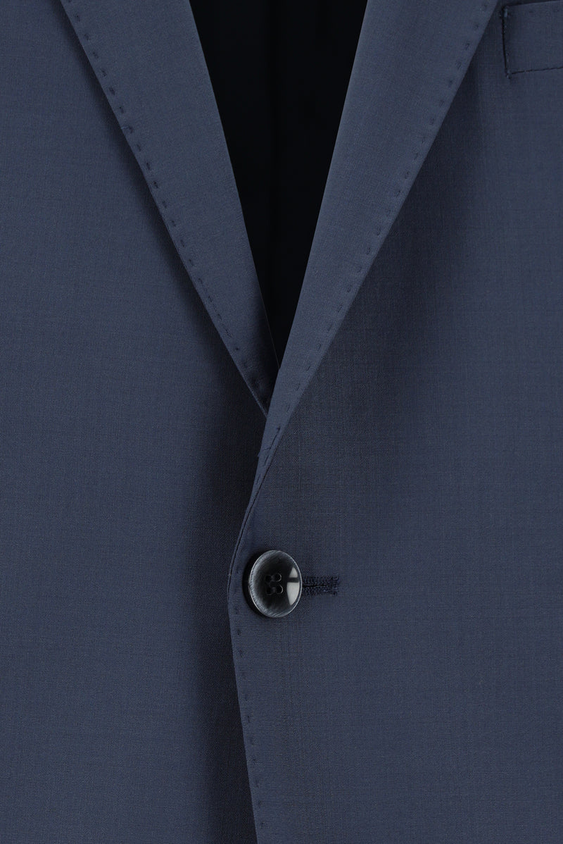 Orta Petrol 7 Drop Slim Fit Dar Kesim Yünlü Tak?m Elbise-Abdullah Ki??l?