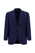 Açık Lacivert Slim Fit Dar Kesim Yünlü Klasik Takım Elbise