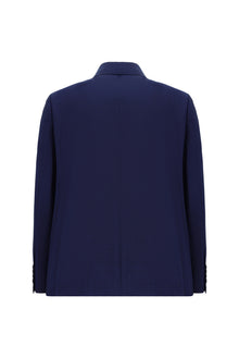 Aç?k Lacivert 7 Drop Slim Fit Dar Kesim Yünlü Tak?m Elbise-Abdullah Ki??l?