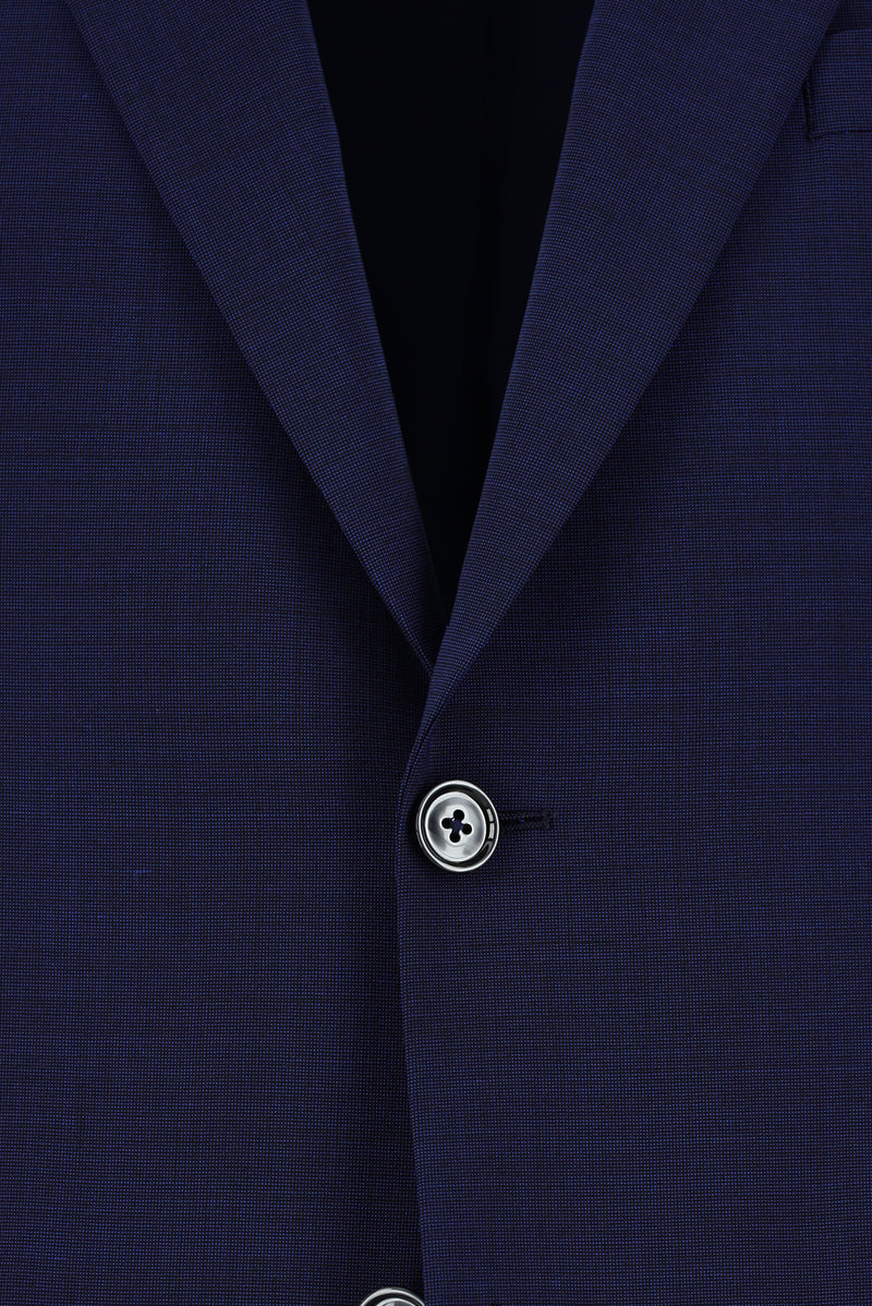 Açık Lacivert Regular Fit Yünlü Klasik Takım Elbise