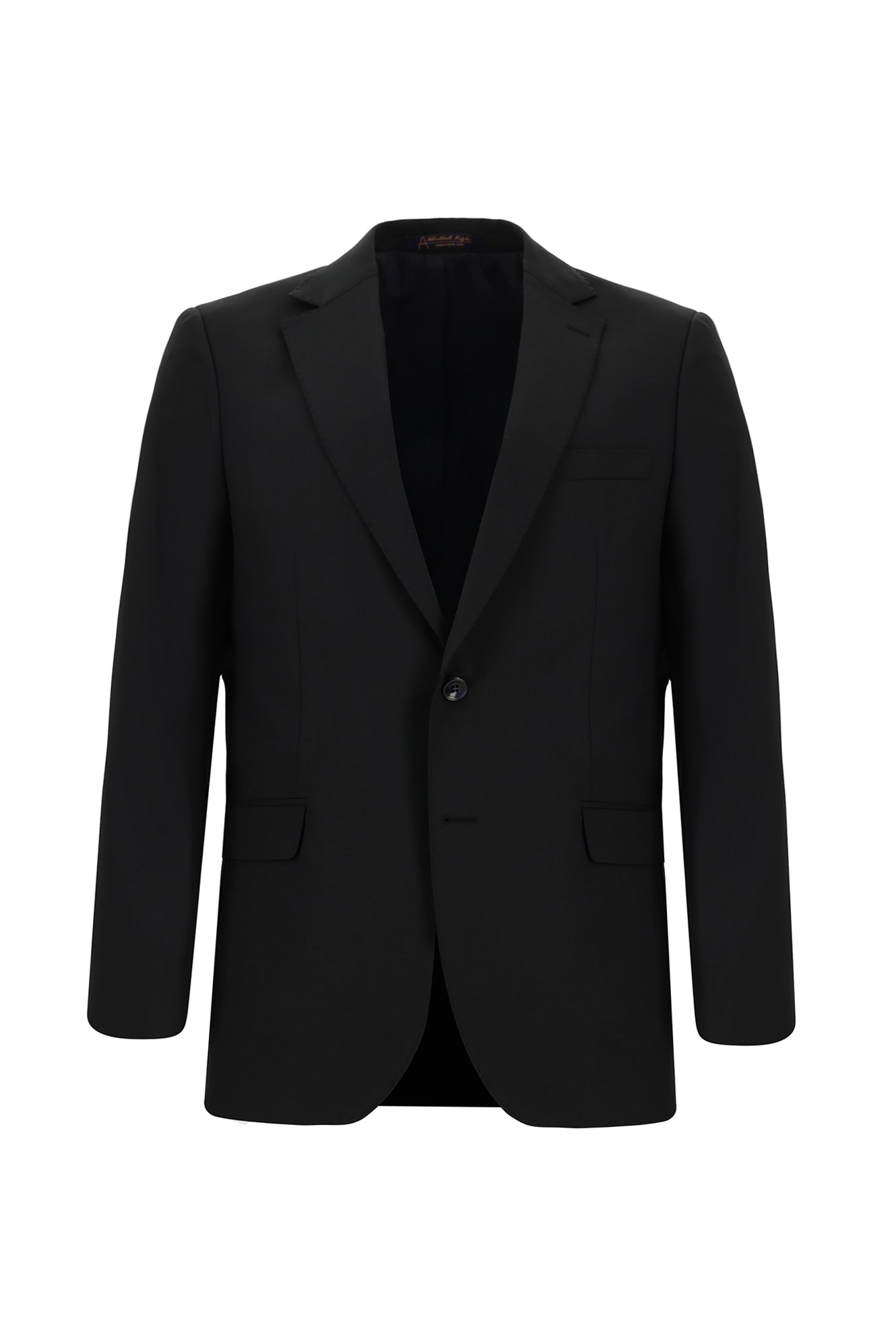 Siyah Lacivert Regular Fit Yünlü Klasik Takım Elbise