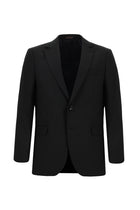 Siyah Lacivert Regular Fit Yünlü Klasik Takım Elbise