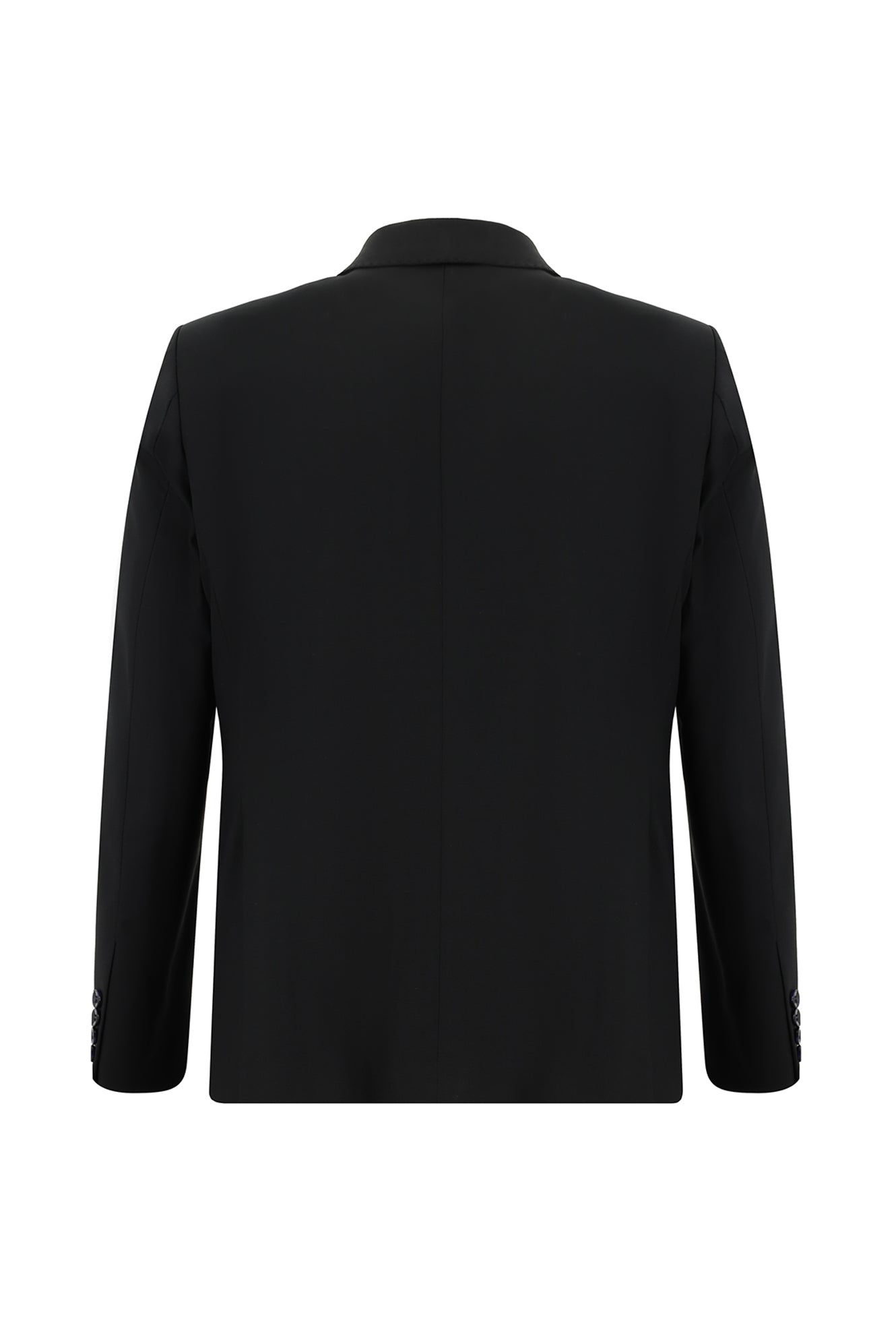 Siyah Lacivert Regular Fit Yünlü Klasik Takım Elbise