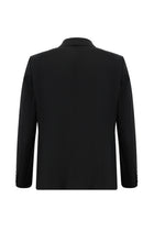 Siyah Lacivert Regular Fit Yünlü Klasik Takım Elbise