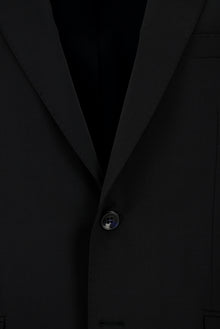 Siyah Lacivert Regular Fit Yünlü Klasik Takım Elbise