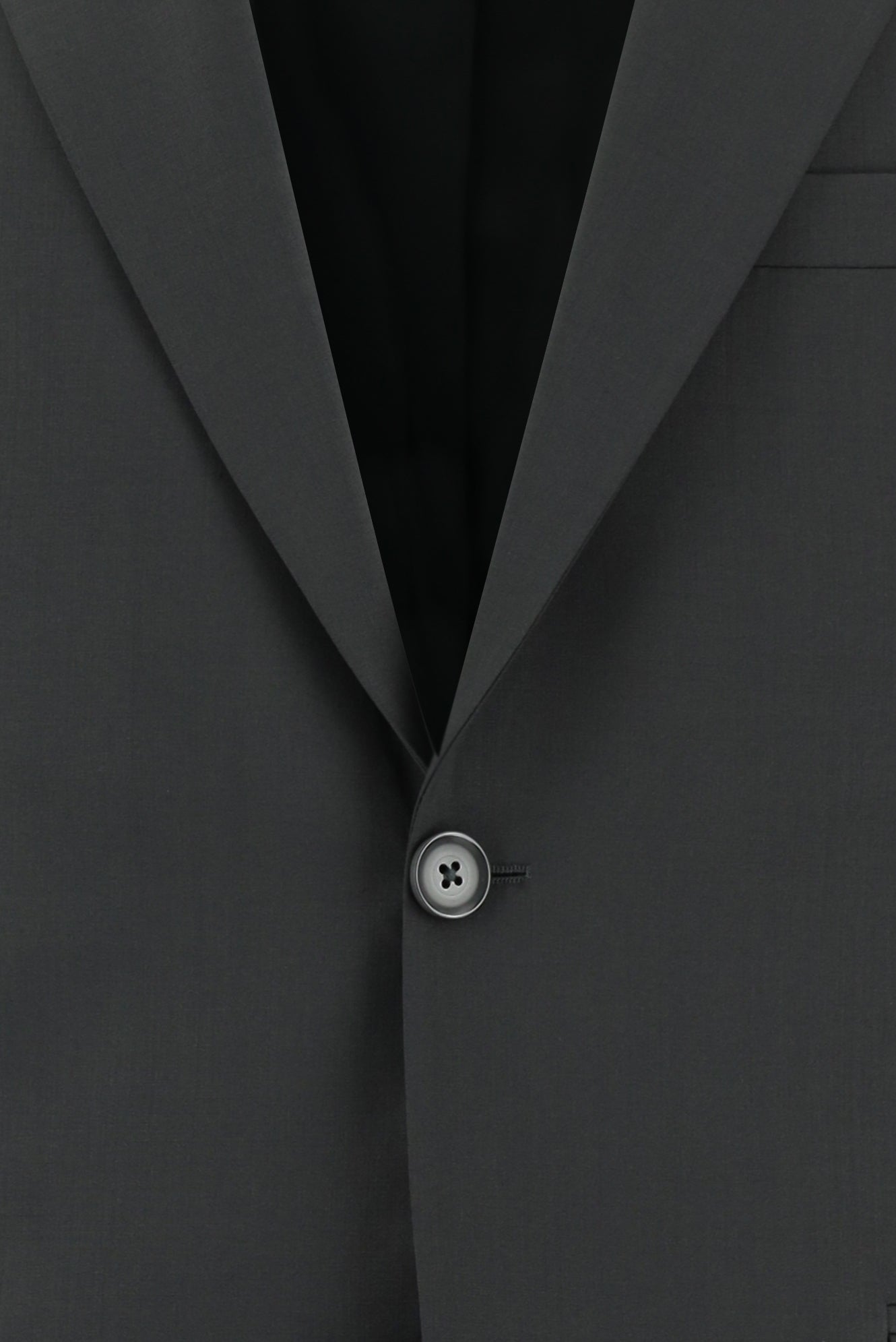 Koyu Füme Slim Fit Dar Kesim Yünlü Klasik Takım Elbise