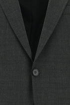 Koyu Füme Slim Fit Dar Kesim Yünlü Klasik Takım Elbise