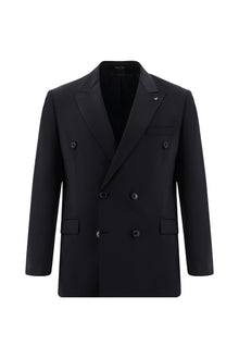 Siyah 6 Drop Regular Fit Standart Kesim Yünlü Kruvaze Tak?m Elbise-Abdullah Ki??l?