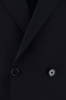 Koyu Lacivert 7 Drop Slim Fit Dar Kesim Yünlü Kruvaze Tak?m Elbise-Abdullah Ki??l?