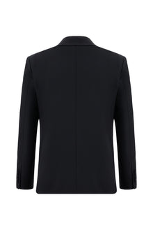 Siyah 7 Drop Slim Fit Dar Kesim Yünlü Tak?m Elbise-Abdullah Ki??l?