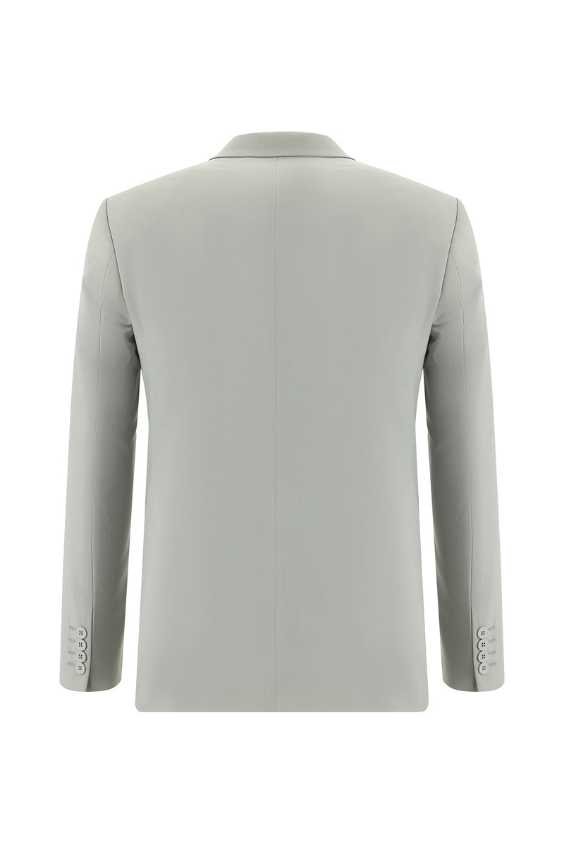 Açık Bej Super Slim Fit Ekstra Dar Kesim Yünlü Klasik Takım Elbise