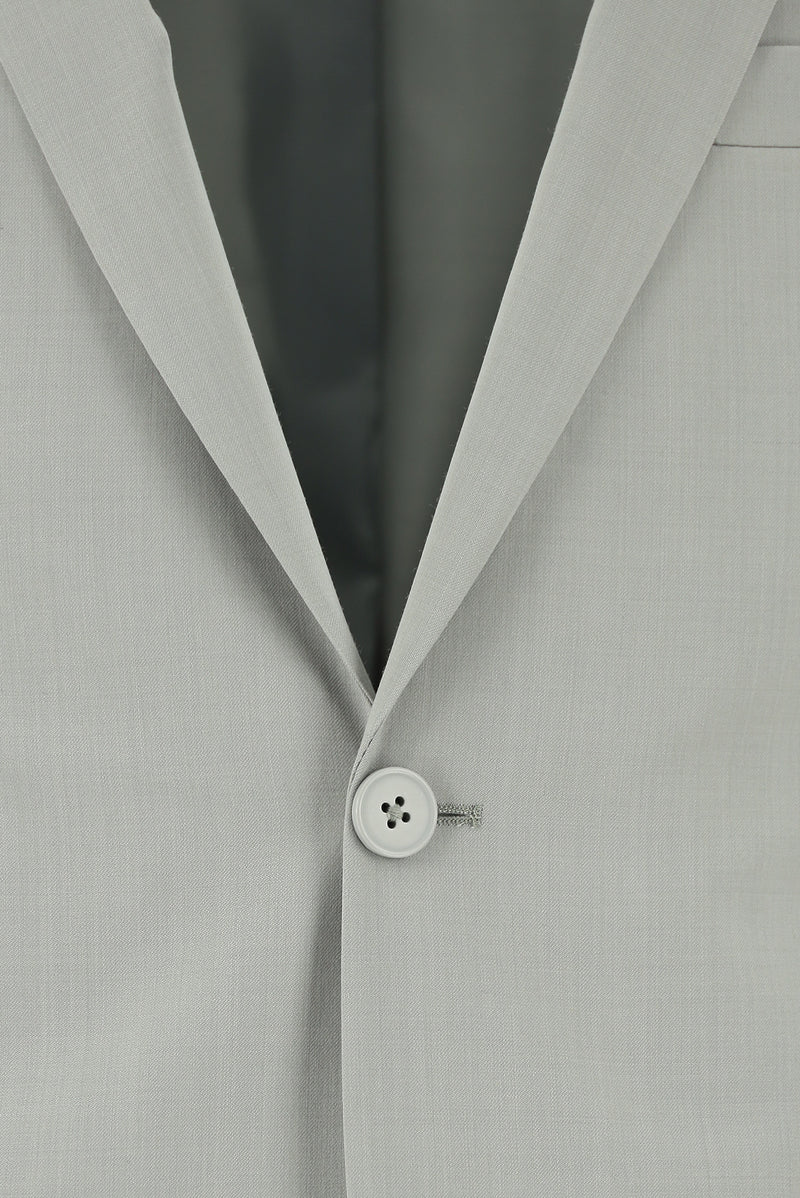 Açık Bej Super Slim Fit Ekstra Dar Kesim Yünlü Klasik Takım Elbise